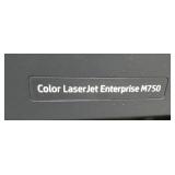 HP Color laserjet printer model M750 with dual paper trays