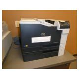 HP Color laserjet printer model M750 with dual paper trays