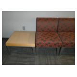Reception area seating and tables