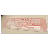 MBA Soda blast cabinet