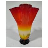 Murano Style Large Handkerchief Vase