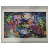 "Midnight Moose" by Artist Barbara Dettler