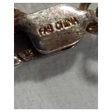 Freshwater Black Pearl Necklace w/925 Silver Clasp