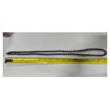 Freshwater Black Pearl Necklace w/925 Silver Clasp