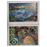 "Late Night Loons" and "Porcupine Pieces" Signed/Numbered by Minnesota Artist Barbara Dettler