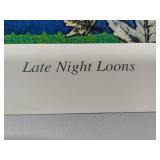 "Late Night Loons" and "Porcupine Pieces" Signed/Numbered by Minnesota Artist Barbara Dettler