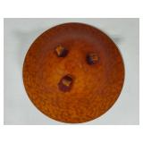 Amber Toned Footed Bowl