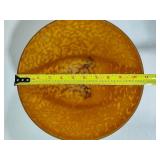 Amber Toned Footed Bowl