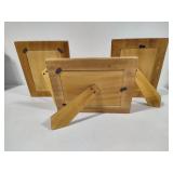 Storied Home Resin Photo Frames w/Gold Tone Inlay Design