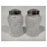 Imperial Glass "Daisy" Pattern Salt & Pepper Shakers