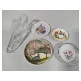 Trinket Dishes & Godinger Crystal Glass Shoe