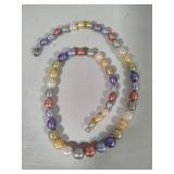 Honora Multi-Colored Pearl Necklace w/925 Clasp