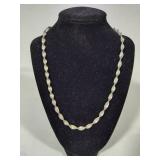 925 Sterling Silver Twisted Herringbone Necklace