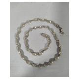 925 Sterling Silver Twisted Herringbone Necklace