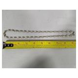 925 Sterling Silver Twisted Herringbone Necklace