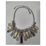 JLO by Jennifer Lopez Faux Quartz Rhinestone Bib Statement Necklace