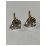 14K CZ Earrings