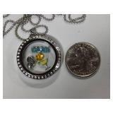 Origami Owl Locket w/Charms