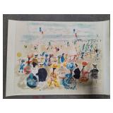 Limited Edition "Stroll Along the Strand" Signed/Numbered by Urbain Huchet