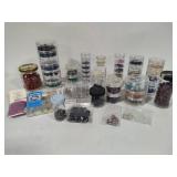Large Assortment of Beads and Bead Necklace Materials