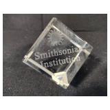 Assorted Clear Glass Etched Paperweights