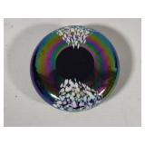 Iridescent Art Glass Volcanic Ash Paperweight
