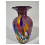 Hand Blown Stunning Art Glass Vase