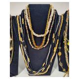 Lot of Asst Brown Tone Costume Necklaces