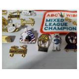 Assorted Bowling Pins/Patches