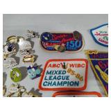 Assorted Bowling Pins/Patches