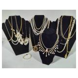 Assorted Pearl Costume Jewelry