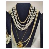 Assorted Pearl Costume Jewelry