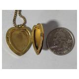 1/20 12K Lestage Vintage Locket w/Danecraft Chain