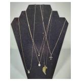 925/Sterling Stamped Chains & Pendants (see description)