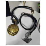 Assorted Pendants w/Leather or Non-Metal Necklace