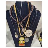 Assorted Pendants w/Leather or Non-Metal Necklace