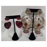 Beautiful Reds!  Lot of Assorted Costume Jewelry