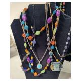 Lot of Assorted Colorful Beaded Costume Jewelry