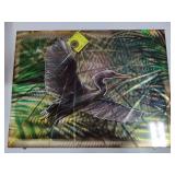 3-D Heron Metal Interactive Art