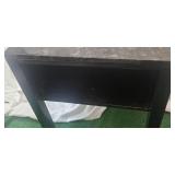 Small Unique Bedside Granite Table – From a Shut-Down Hotel: Dimensions: 24"L × 18"W × 24"H