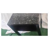 Small Unique Bedside Granite Table – From a Shut-Down Hotel: Dimensions: 24"L × 18"W × 24"H