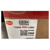 I - Tyson Red Label Fully Cooked Golden Crispy Chicken Tender Fritters With Rib Meat 10 Lbs