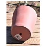 2 Planters-Southern Patio Vaso 10 in. x 10.87 in. Tall Terracotta Clay Pot, Vaso 9.8 in. x 6.7 in. Terracotta Clay Pot