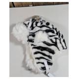 Dakota Dan Trapper Hat w/ zebra print