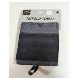 Callaway Trifold Towel - Black: Cotton Golf Accessory