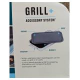 Char-Broil Deep Dish and Cutting Board Stainless Steel Heat-Resistant Grill Topper Black/Silver