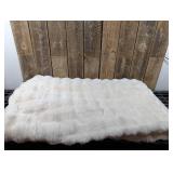 Bubble Fur Throw Ivory - Threshold