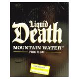 Liquid Death 6’ Pool Float: Adult Novelty Water Inflatable