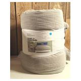 Full/Queen Corduroy Plaid Comforter Gray - Room Essentials