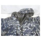 (BR1) Digital Camo Rain Coat with H...